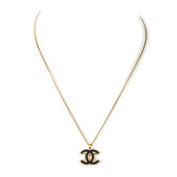 Chanel CC Enamel Pendant Necklace - Picture 1 of 4